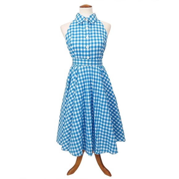 NWT June Shirtdress in Blue Gingham - Picture 2 of 3